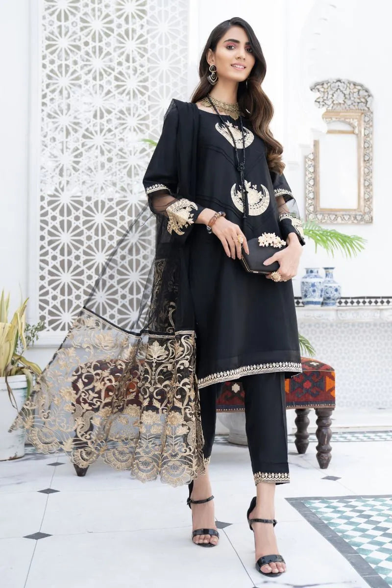 EID READY TO WEAR EMBROIDERED COLLECTION 3 Pcs