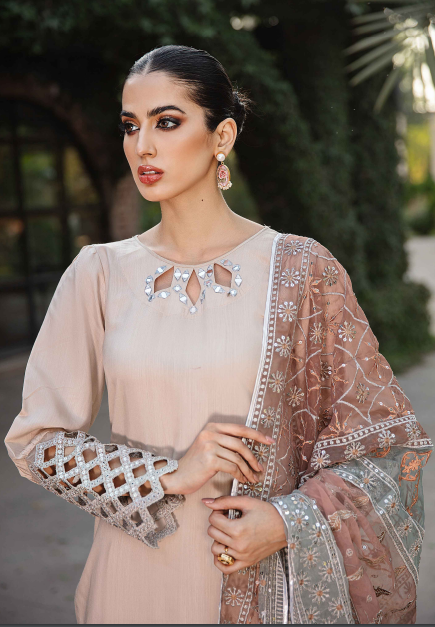 CUT WORK EID COLLECTION WITH EMBROIDERED DUPATA