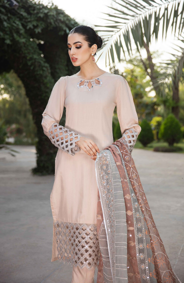 CUT WORK EID COLLECTION WITH EMBROIDERED DUPATA